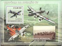2009. Mozambique. World War II Aircraft. Block.
