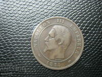 France 10 centimes 1854