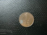Нидерландия   1  цент  1948