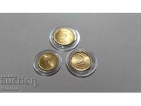 Monedă - BULGARIA - 1 ; 2; 5 cenți - 1999 - UNC - 2