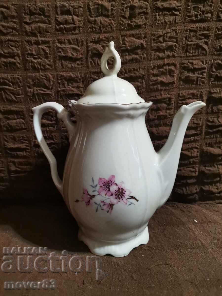 Porcelain jug. Seen