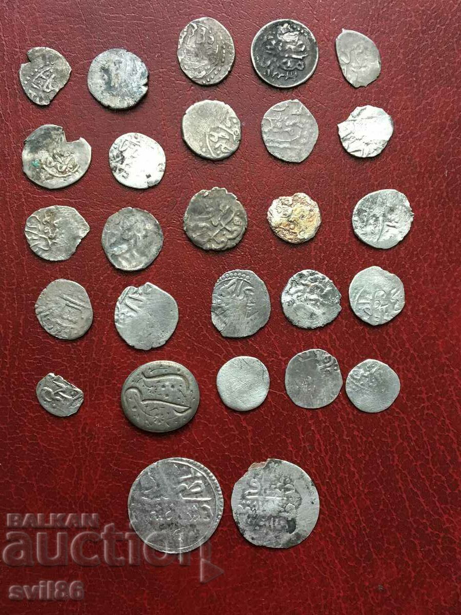 Turkey 26 pieces of coins and part of a seal