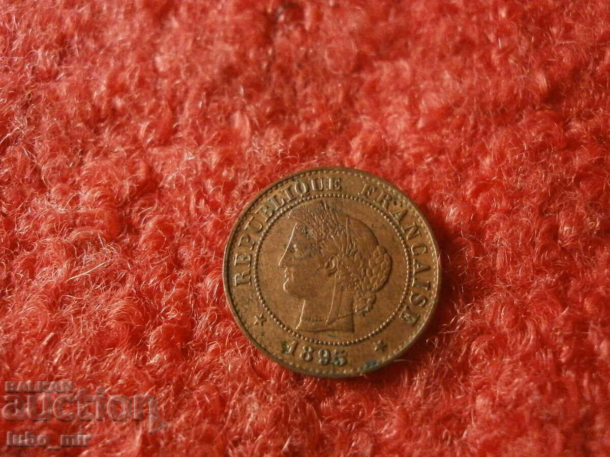FRANCE 1 CENTIME 1895 - A - PARIS with price 16.00 BGN | € 8.18