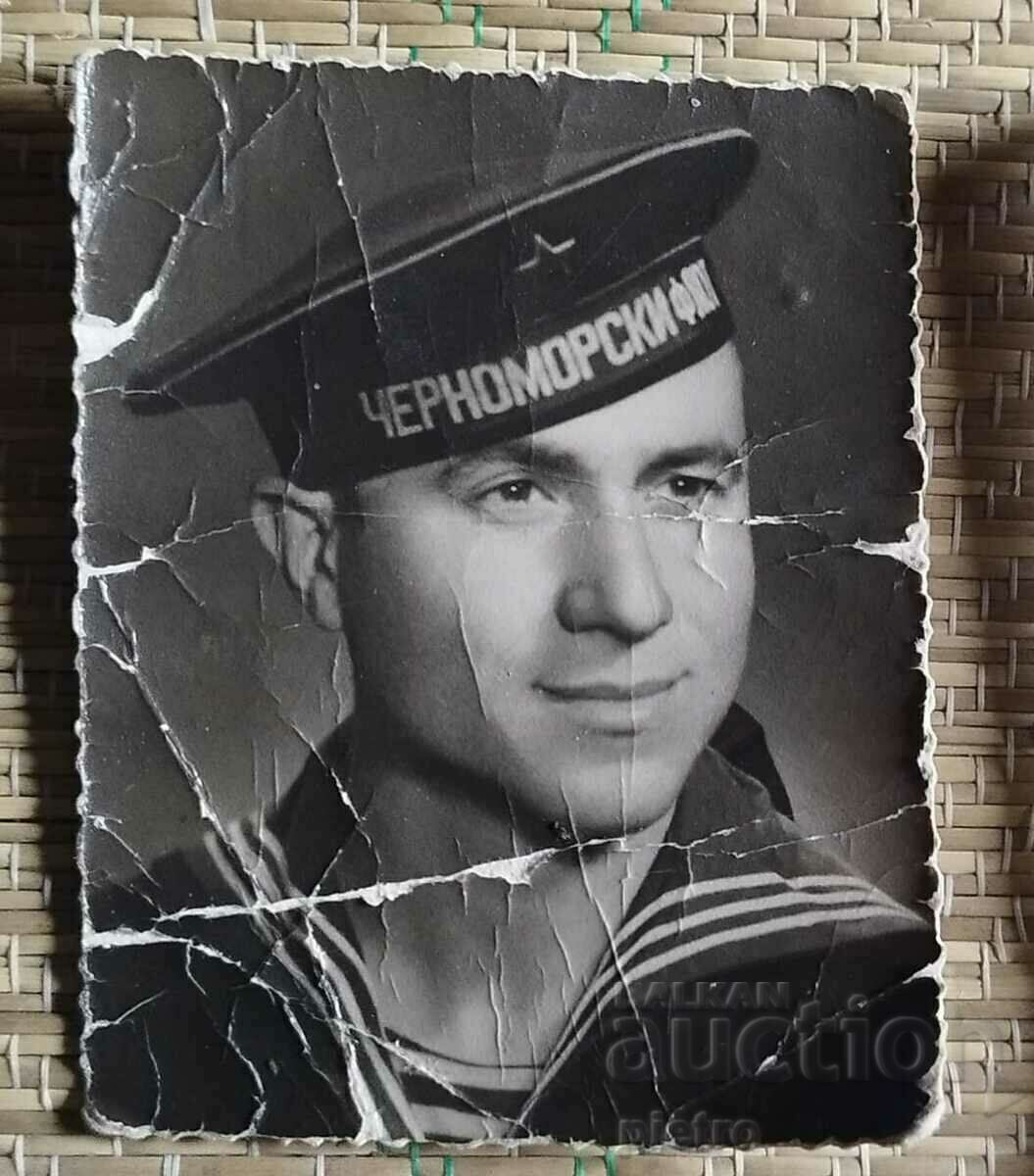 Bulgaria Fotografie veche a unui soldat, marinar...