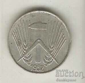 GDR 5 pfennig 1952 A with price 2.20 BGN | € 1.12