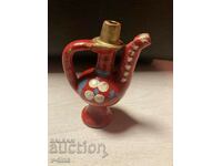 Old pitcher whistle pottery hand painted krondir