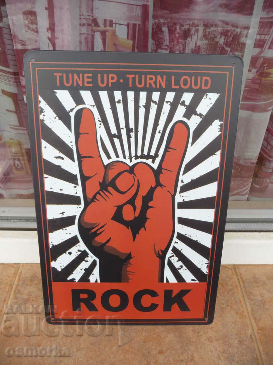 Метална табела музика рок хеви метъл музиканти концерти rock