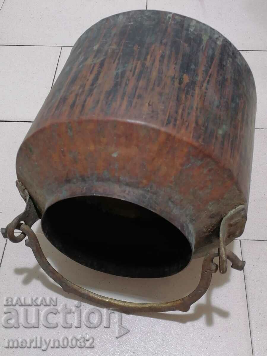 Auction Old bucket copper vessel copper bucket güm Auction Old bucket copper vessel copper bucket güm