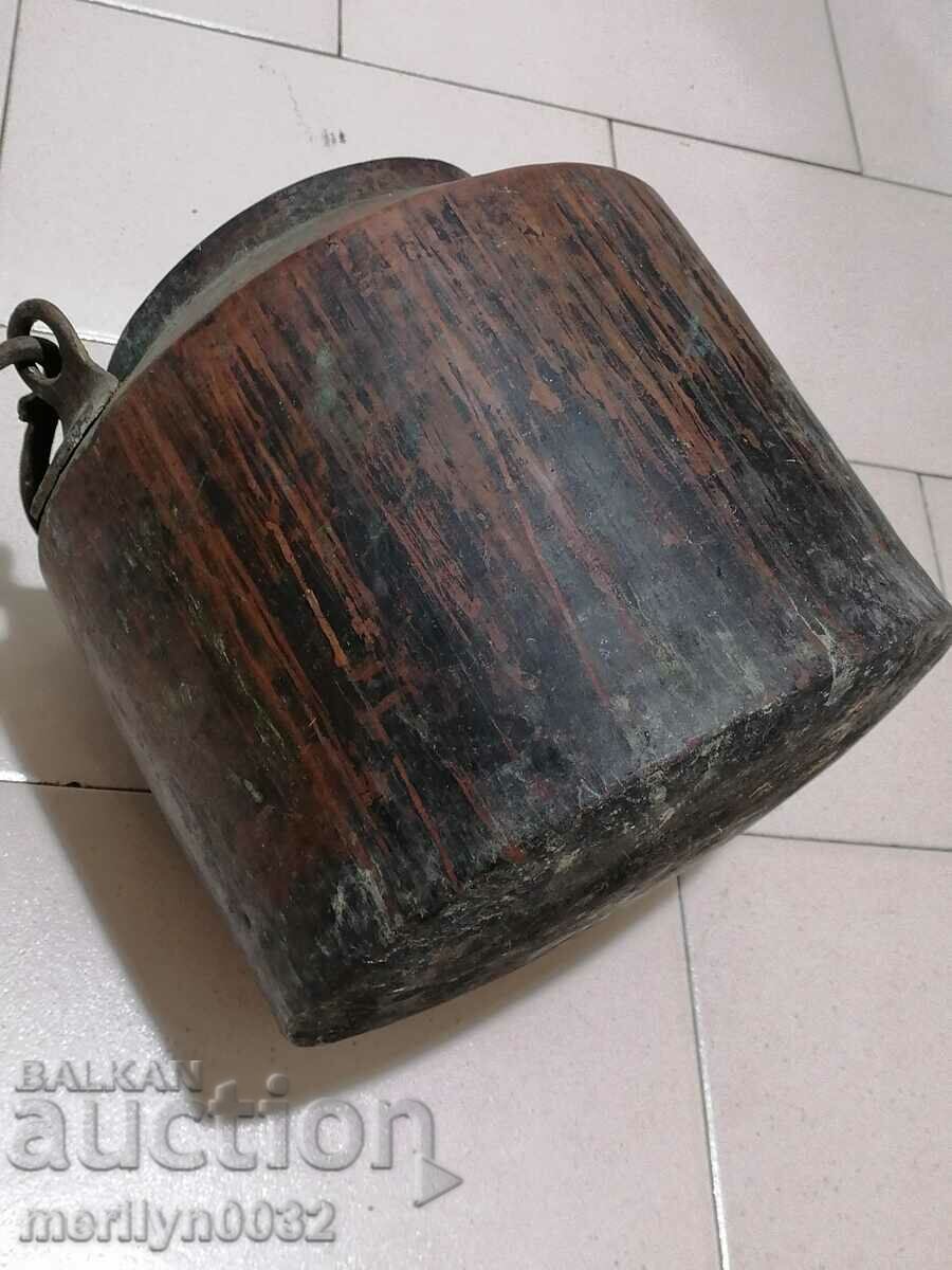 Old bucket copper vessel copper bucket güm - 7 Old bucket copper vessel copper bucket güm - 7