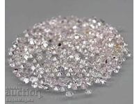 Pink sapphire 1mm round cut - price for 0.50ct total weight