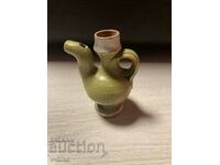 Old pitcher whistle pottery hand painted krondir