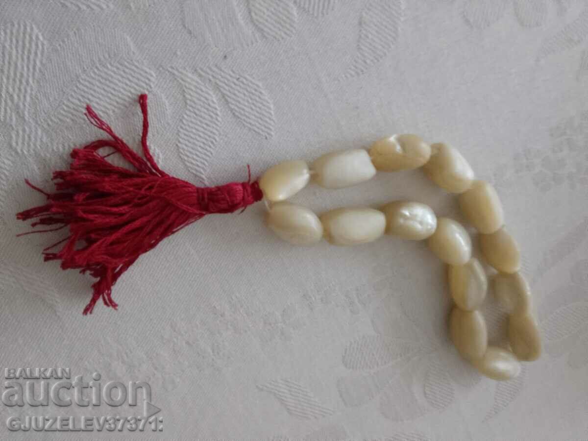 Old mother of pearl rosary - 5