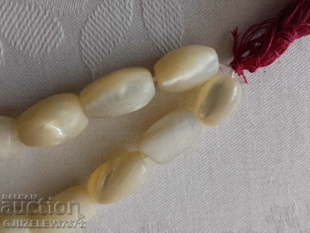 Old mother of pearl rosary - 7