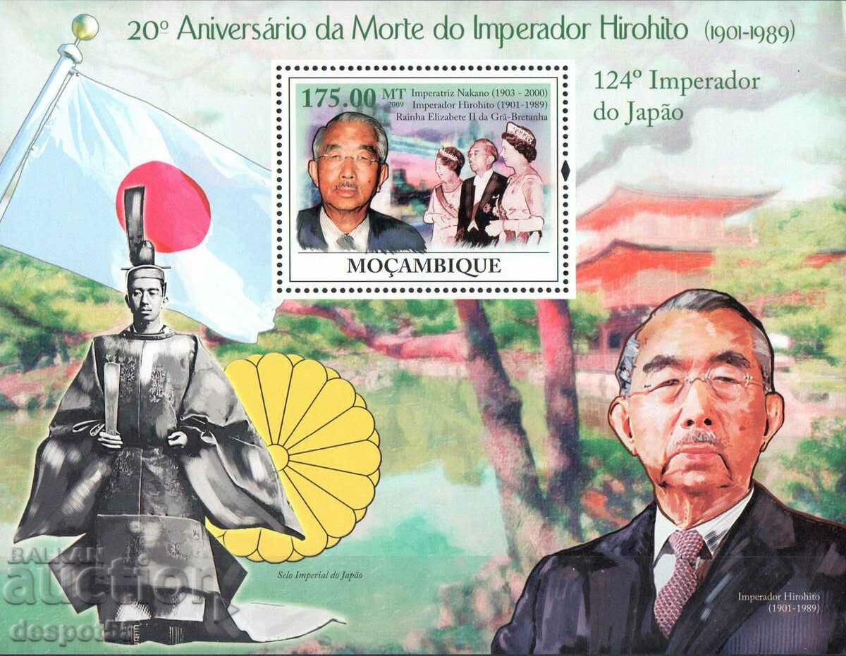 2009. Mozambic. 20 de ani de la moartea împăratului Hirohito. bloc