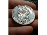 Vatican, Medalia Pius XI de argint 1939, ARGINT.