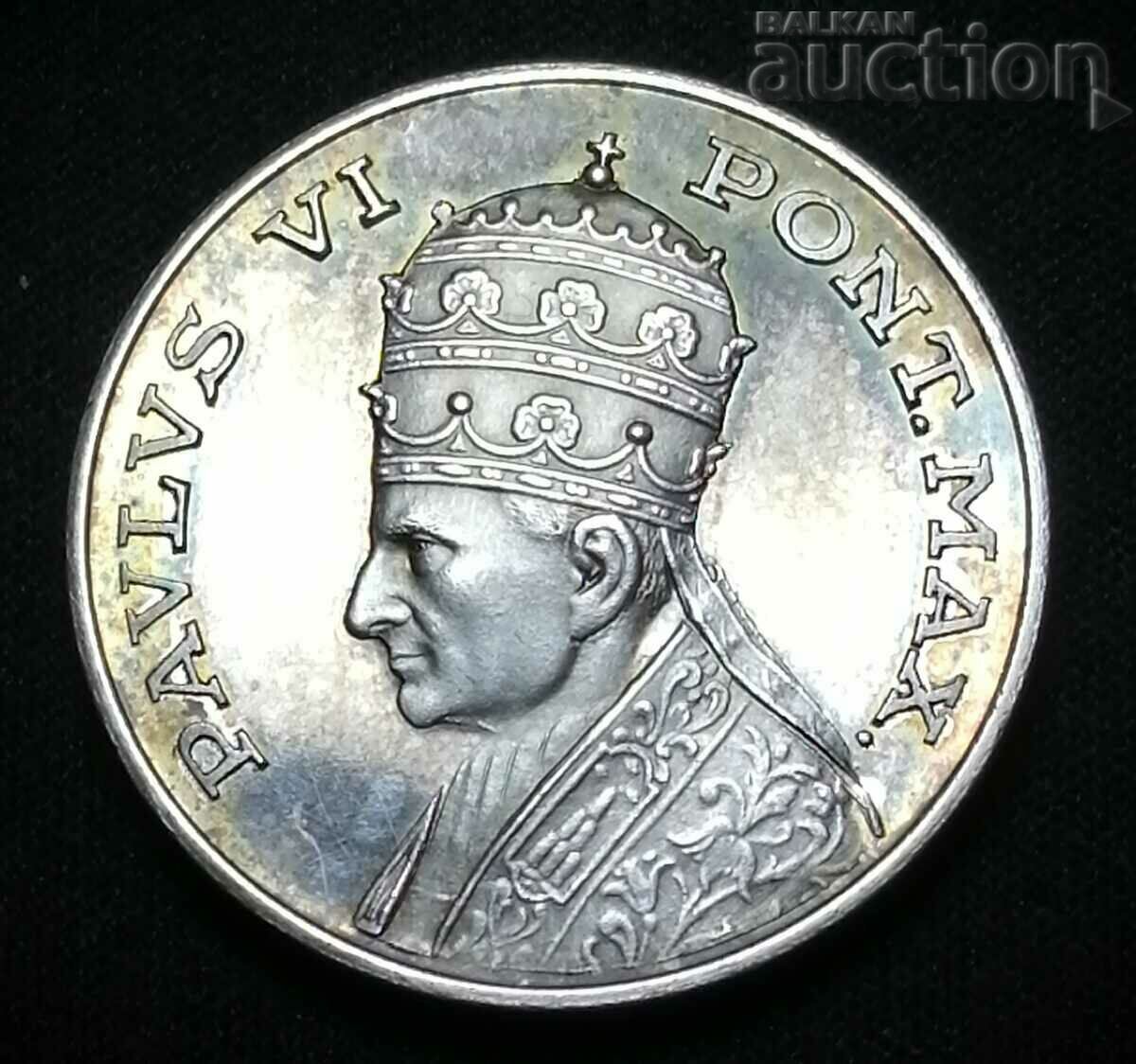 Vatican 1963, Paul al VI-lea - MICHELANGELO - MEDALIA DE ARGINT