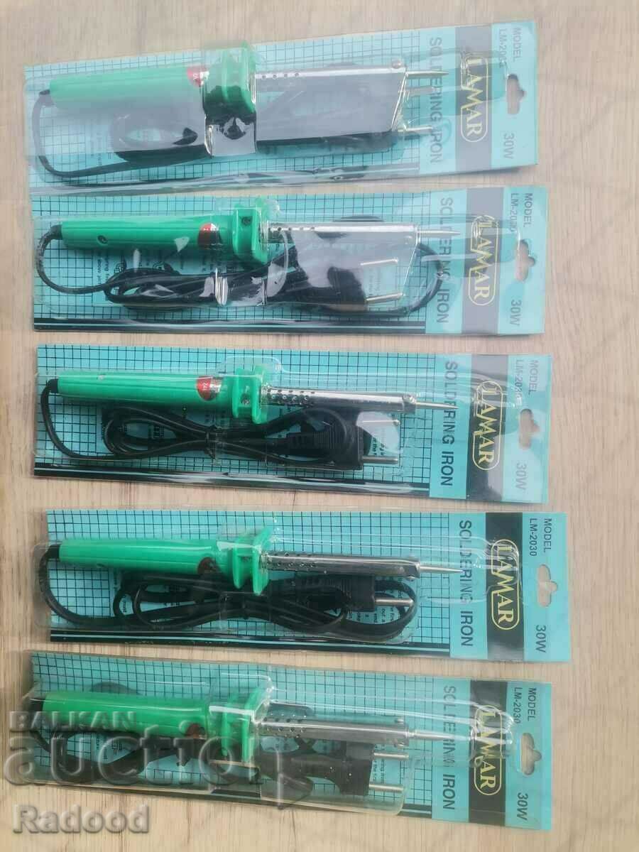 5 soldering irons with price 25.00 BGN | € 12.78 5 soldering irons with price 25.00 BGN | € 12.78