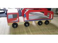 Germany Large car transporter truck handmade from wood ...
