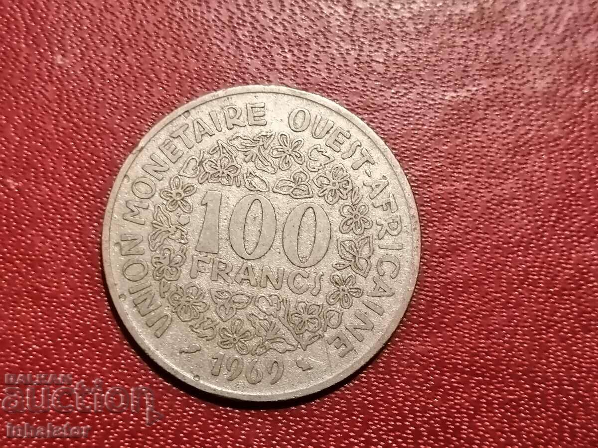 1969 Δυτική Αφρική 100 φράγκα