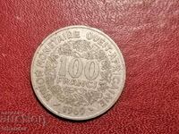 1969 Africa de Vest 100 de franci