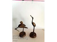 Very Old Collectible Bronze Plastiques-Herons