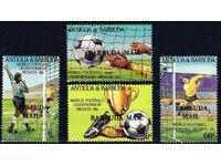 Μπαρμπούντα 1986 - Football MNH