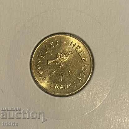 Нови Хебриди 1 франк / New Hebrides 1 franc 1970 RARE!