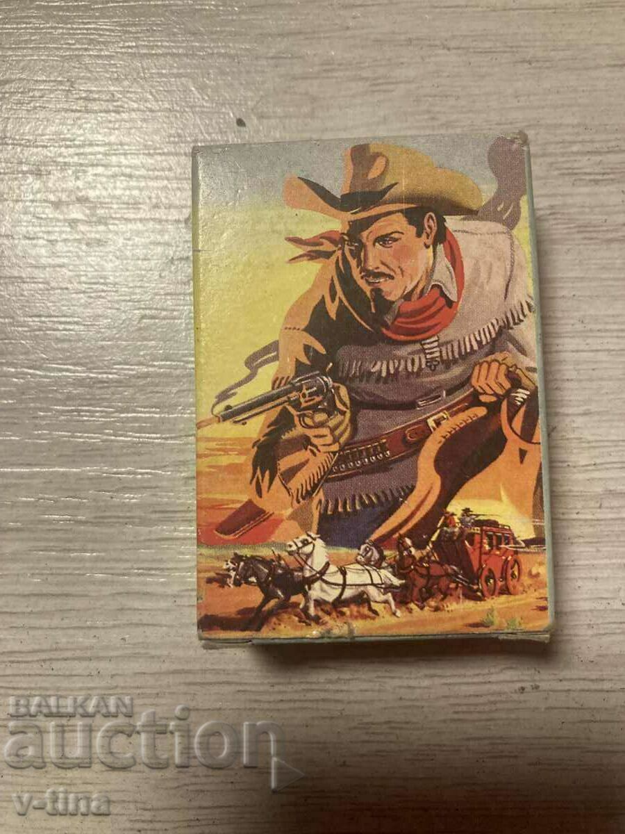 Каубойски карти за игра Бъфало Бил BUFFALO BILL пистолет кон