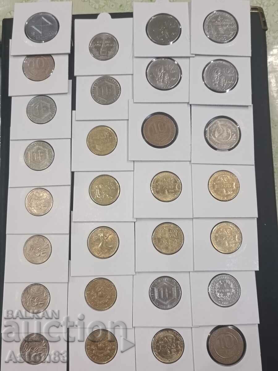 Lot monede comemorative straine 30 buc
