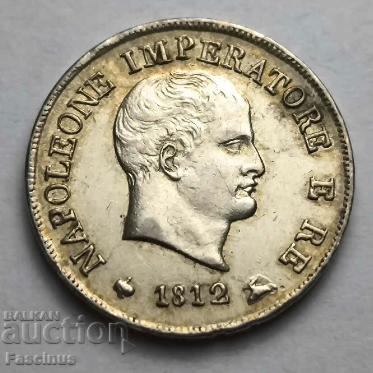 Сребърна монета 10 солди/солдо 1812 * Наполеон * Италия