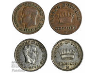 Set Napoleon * 10 Soldi 1812 + 1 Centesimo 1809 * Italia