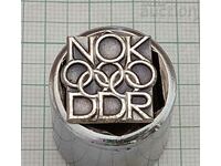 NOK DDR OLYMPIC COMMITTEE GDR GERMANY BADGE