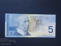 Canada 5 dollars issue 2002 unc mint