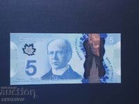 Канада 5 долара емисия 2013г unc mint