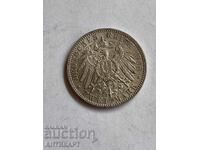 monedă de argint 2 mărci Germania 1908 Otto Bayern argint