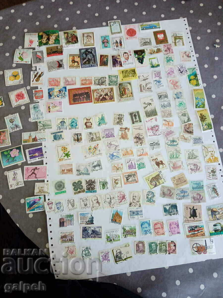 MIXED LOT OF POSTAGE STAMPS - 430+ pcs. CLAIMO - BGN 35