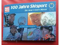 Austria - „100 de ani de schi” - 5 euro 2005