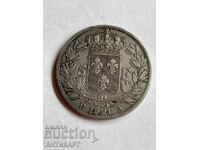 silver coin 5 francs Louis Louis XVIII 1821 France silver