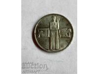 silver coin 5 franc silver Switzerland 1963 jubilee