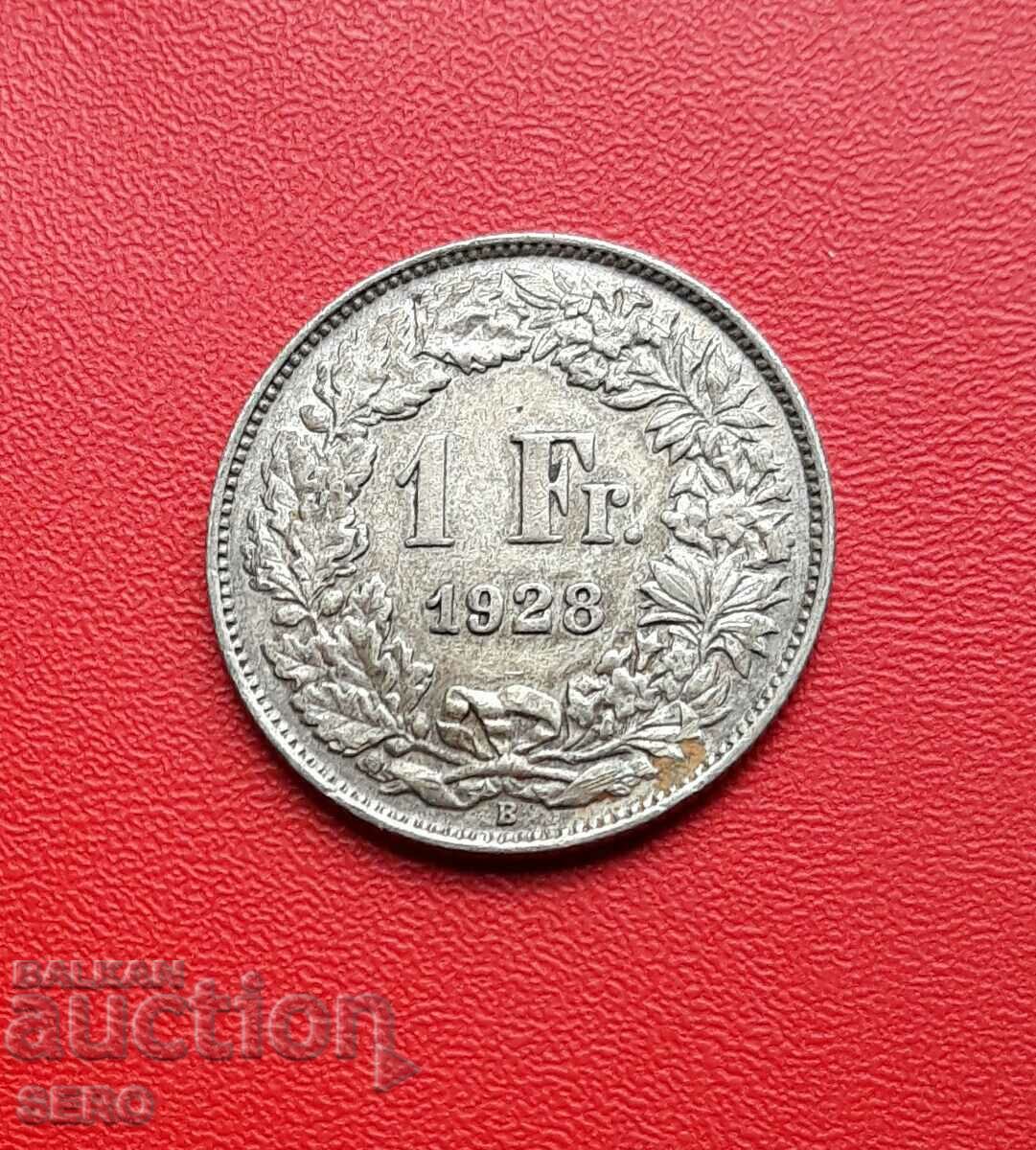 Ελβετία-1 φράγκο 1928