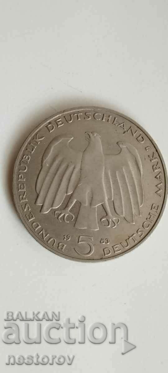 ANNIVERSARY 5 STAMPS GFR 1983 with price 5.00 BGN | € 2.56 ANNIVERSARY 5 STAMPS GFR 1983 with price 5.00 BGN | € 2.56