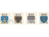 1980. Czechoslovakia. Coats of arms of Czech cities.