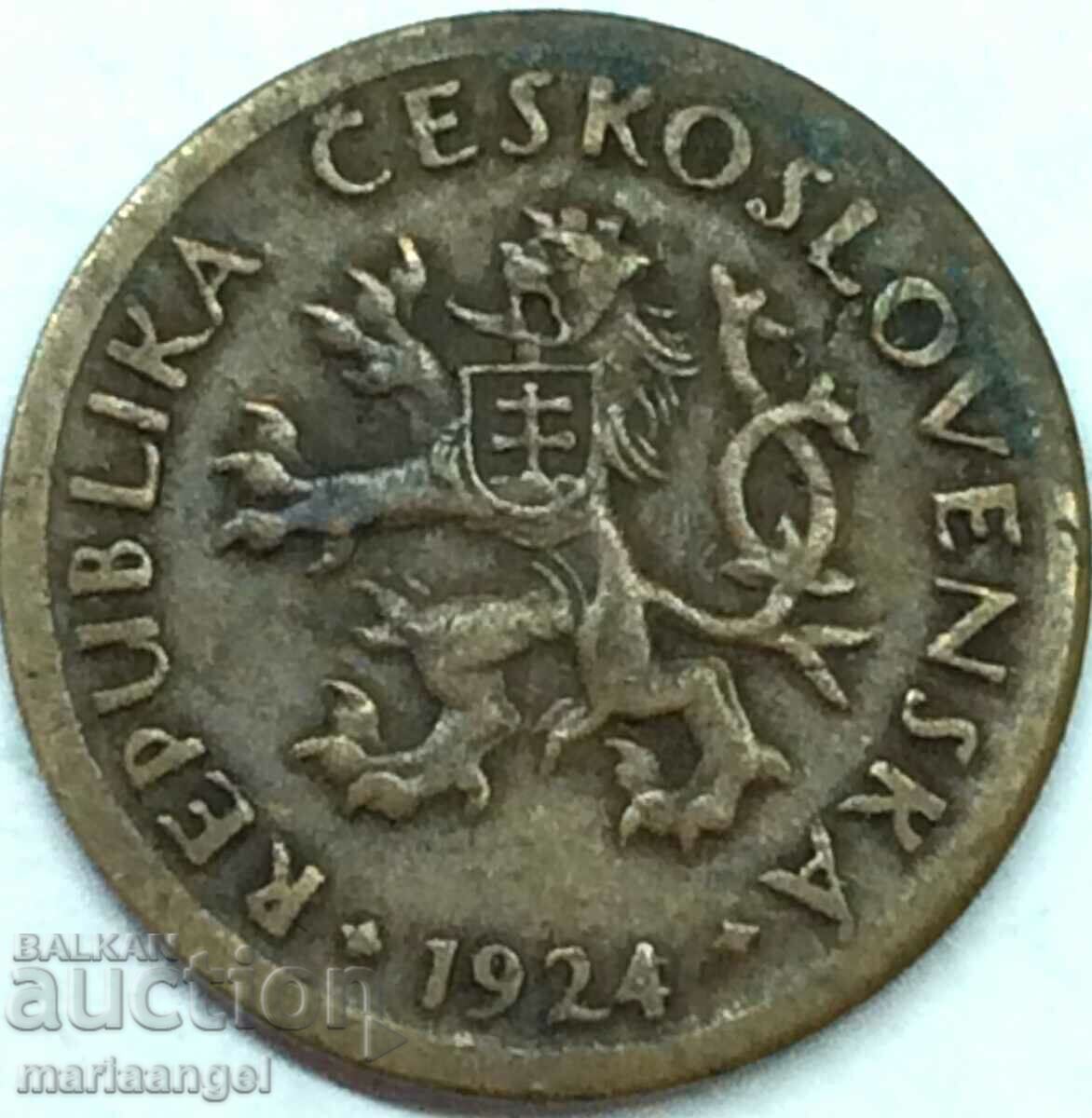 Cehoslovacia 1924 10 Heller