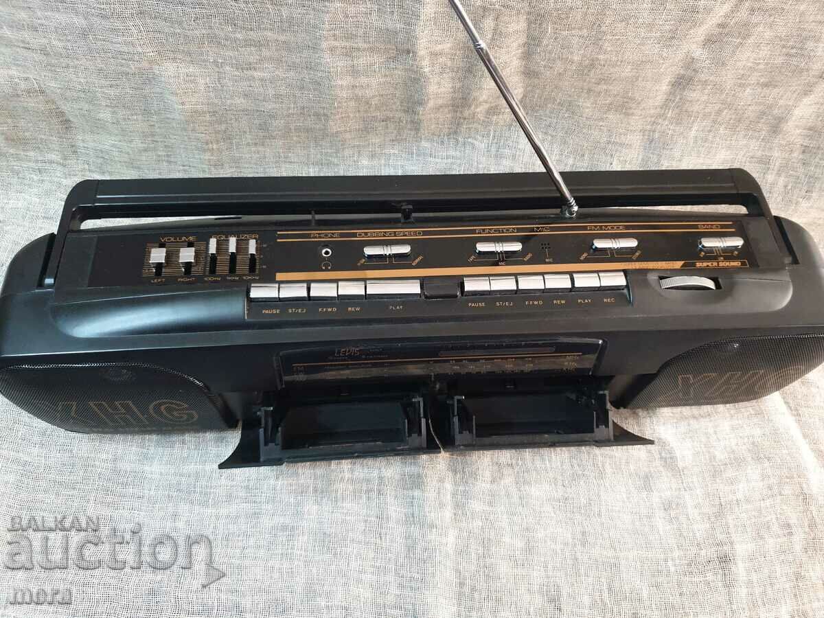 Retro two-cassette radio cassette player with price 150.00 BGN | € 76.69 Retro two-cassette radio cassette player with price 150.00 BGN | € 76.69