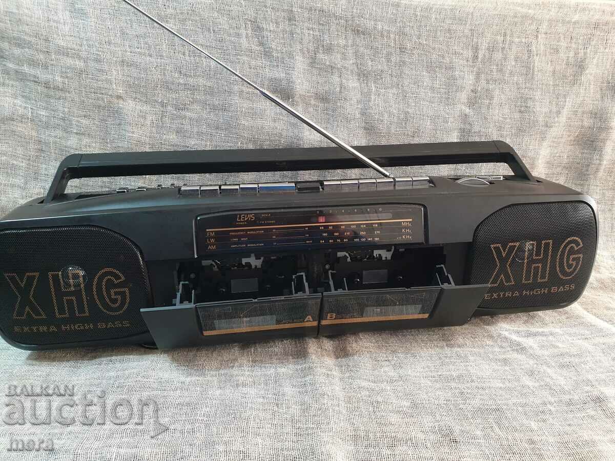 Auction Retro two-cassette radio cassette player Auction Retro two-cassette radio cassette player