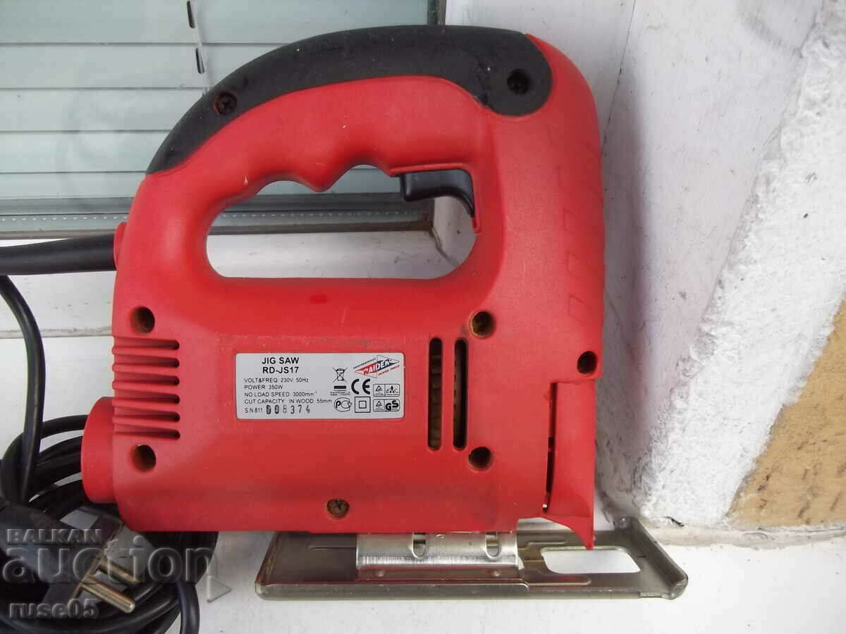 Delivery of Jigsaw "RAIDER - RD-JS17" working Delivery of Jigsaw "RAIDER - RD-JS17" working