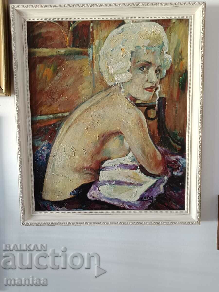 Large oil painting on canvas - Papa Jean with price 990.00 BGN | € 506.18 Large oil painting on canvas - Papa Jean with price 990.00 BGN | € 506.18