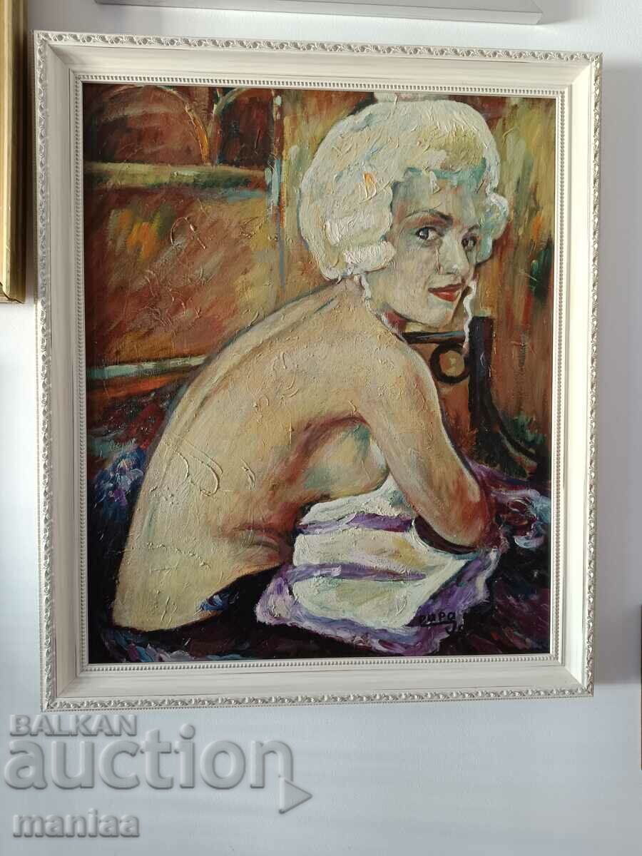 Large oil painting on canvas - Papa Jean Large oil painting on canvas - Papa Jean