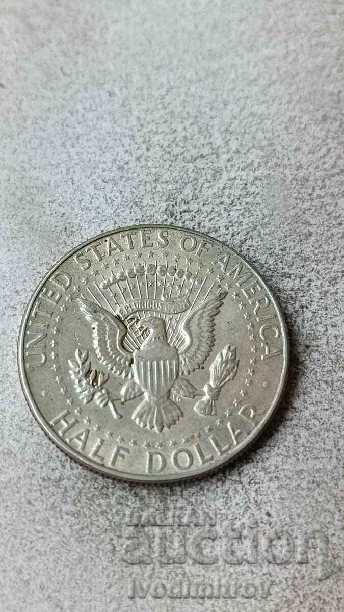 САЩ 50 цента 1968 D Сребро Кенеди Халф долар