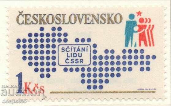 1980. Cehoslovacia. Recensământul Național.